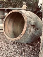 antieke XL aardewerk olijfkruik / tuinvaas, Tuin en Terras, Ophalen, Gebruikt