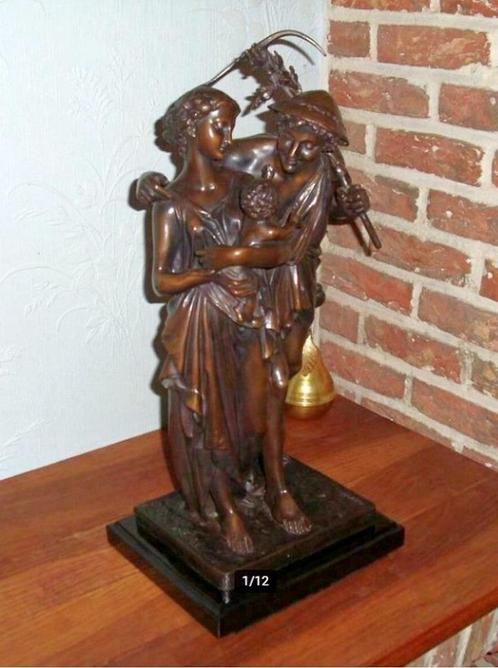 Bronzen beeld H.Dumaige, Antiek en Kunst, Antiek | Brons en Koper, Brons, Ophalen