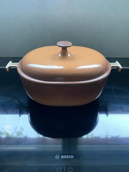 Enzo Mari Le Creuset Ovenschotel nr. 29, Huis en Inrichting, Keuken | Potten en Pannen, Gebruikt, Gietijzer, Inductieplaat, Keramische plaat