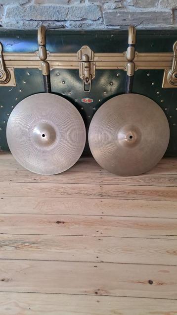 Hi-hat Zildjian Avedis vintage rock 15' cymbals, Musique & Instruments, Enlèvement ou Envoi, Utilisé