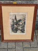 eau forte signe camille barthelemy, Antiek en Kunst, Kunst | Etsen en Gravures, Ophalen of Verzenden