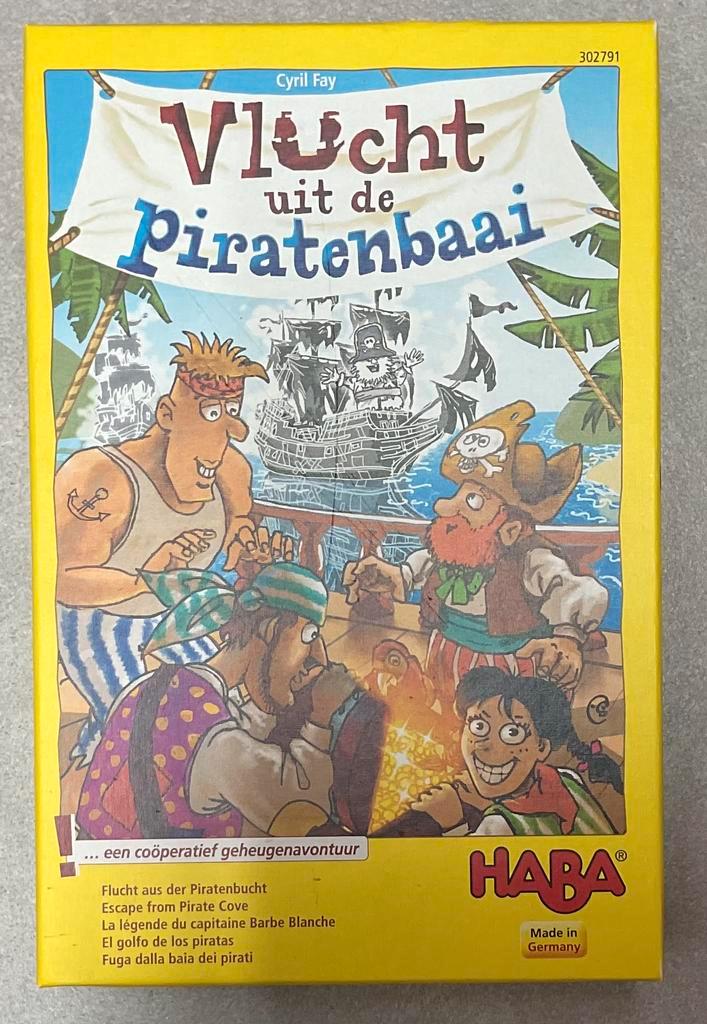 Haba - Vlucht uit de piratenbaai, Hobby en Vrije tijd, Gezelschapsspellen | Bordspellen, Gebruikt, Een of twee spelers, Drie of vier spelers