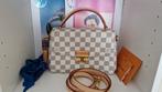 Louis vuitton, Croisette Damier Azur Coated Canvas. Leather, Ophalen, Zo goed als nieuw