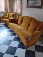 Sofa 3 zit & 2x eenzit, Hout, Gebruikt, Driepersoons, 75 tot 100 cm