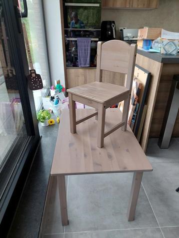 Table et chaise pour enfants (sundvik ikea)