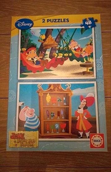 2 puzzles Disney. 4-6ansPuzzles Disney de 48 pièces - Educa  disponible aux enchères