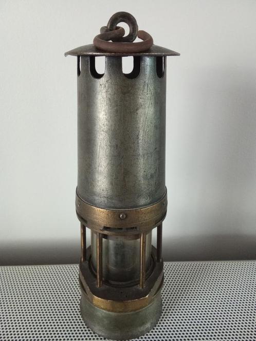 Mijnlamp benzine type M Saarland. Arras, Antiek en Kunst, Antiek | Verlichting, Ophalen of Verzenden