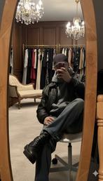 Leren jas, Kleding | Heren, Jassen | Winter, Ophalen of Verzenden, Zo goed als nieuw, Maat 48/50 (M), Zwart