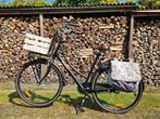 Elegante damesfiets, zwart frame met bruine accenten., Ophalen, 56 cm of meer, Zo goed als nieuw, Popal