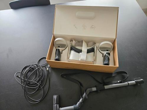 VR Headset Oculus Quest 2 + oculus link en Geweer simulator, Games en Spelcomputers, Virtual Reality, Zo goed als nieuw, Ophalen