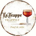 Reclamebord vintage La Trappe trappist - mancave poolhouse, Verzamelen, Biermerken, Ophalen of Verzenden, Zo goed als nieuw, Reclamebord, Plaat of Schild