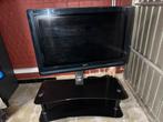 TV Sony Bravia avec meuble en verre noir., Audio, Tv en Foto, Televisies, Ophalen, Sony