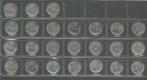 13732 * 25 CENT 1964 TOT 1975 * KJOMPLEET 24 stukken, Postzegels en Munten, Verzenden