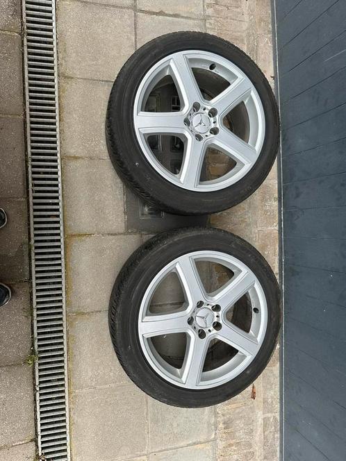Jantes et pneus 18” Mercedes 5x112, Autos : Pièces & Accessoires, Pneus & Jantes, Pneus et Jantes, 4 Saisons, 18 pouces, 245 mm