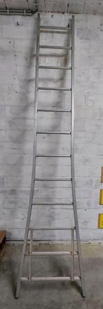 ladder aluminium Petry, Doe-het-zelf en Bouw, Ladders en Trappen, 2 tot 4 meter, Ladder, Zo goed als nieuw, Ophalen