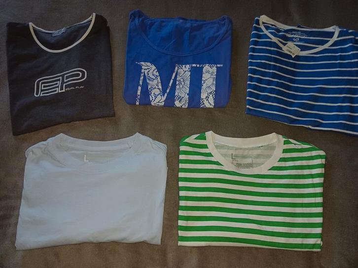 5 t shirten voor dames maat L, Kleding | Dames, Dames-kledingpakketten, Zo goed als nieuw, Maat 42/44 (L), Ophalen of Verzenden