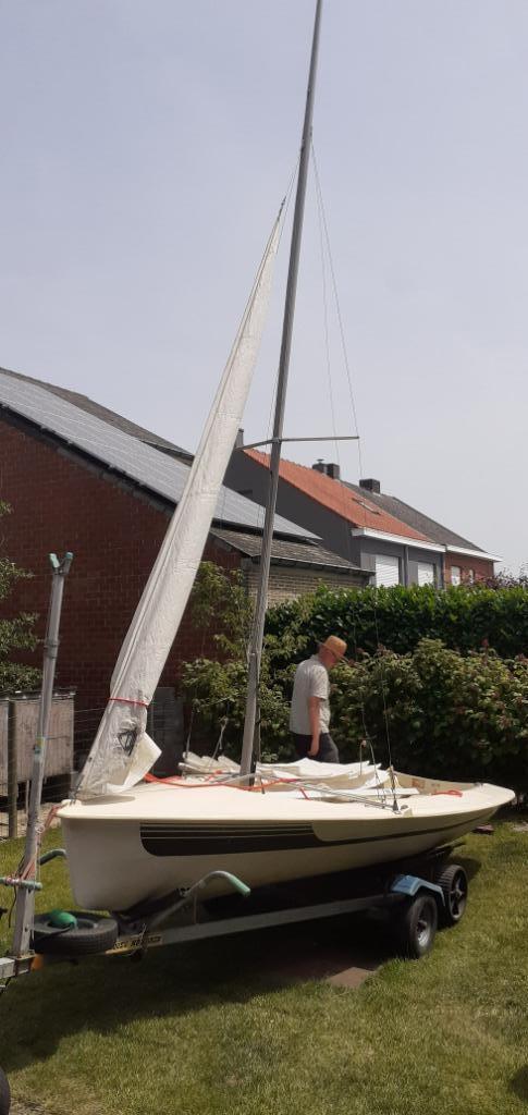 RUBBERBOOT 4,45 M, Watersport en Boten, Open zeilboten, Gebruikt, Valk, 3 tot 6 meter, Polyester, Ophalen