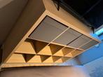 Kallax-kast 3x4 geglazuurd eiken + wit metalen onderframe., Ophalen, Zo goed als nieuw