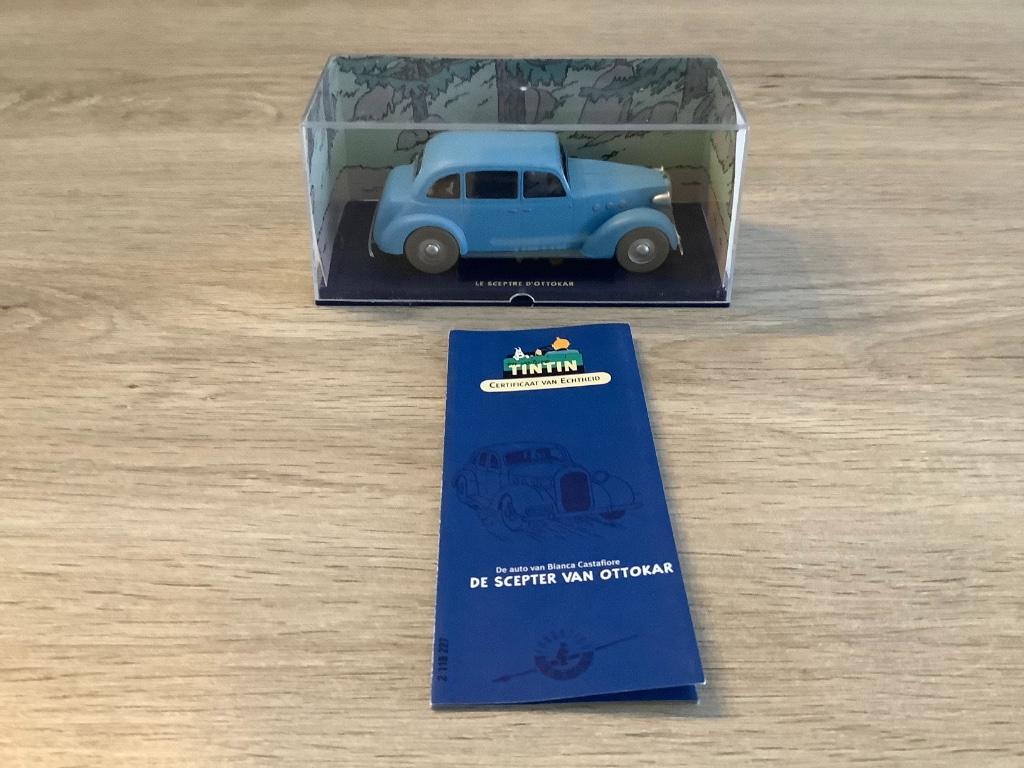 Kuifje miniatuur auto de scepter van Ottokar (Nieuw), Verzamelen, Stripfiguren, Nieuw, Beeldje of Figuurtje, Kuifje, Ophalen of Verzenden
