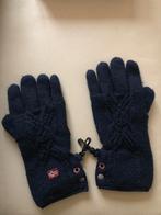 Napapijri: donkerblauwe, gebreide en gevoerde handschoenen, Enlèvement, Comme neuf