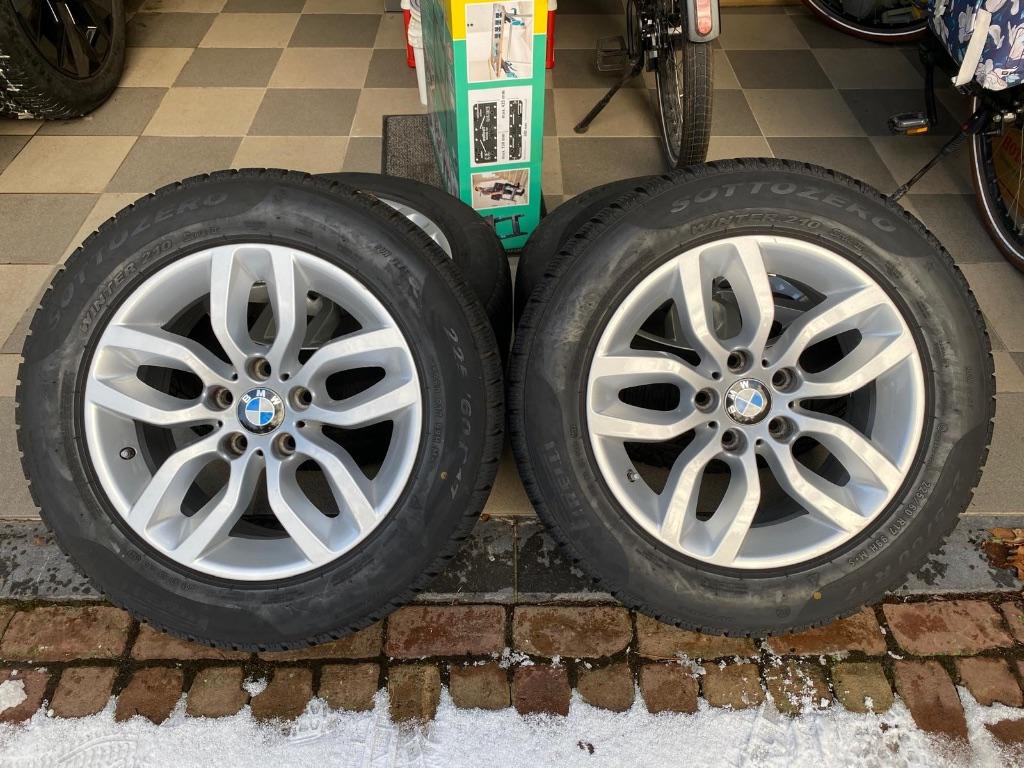 BMW X1 3 4 originele winterset 17” – Pirelli RFT, Pneus et Jantes, Pneus hiver, Véhicule de tourisme, 17 pouces