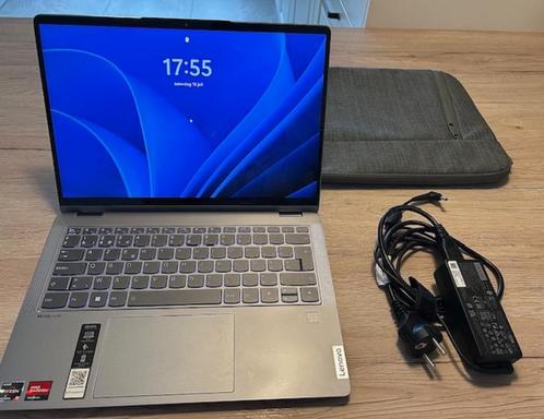 Lenovo IdeaPad Flex 5 - Ryzen 5 - 14" touchscreen met hoes, Computers en Software, Windows Laptops, Nieuw, 14 inch, SSD, 4 Ghz of meer