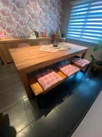 Eettafel met stoelen en zitbank, Ophalen, Gebruikt