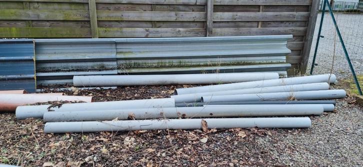 tuyaux en plastic -  PVC, Bricolage & Construction, Tuyaux & Évacuations, Utilisé, Évacuation, PVC, 2 à 4 mètres, 80 mm ou plus