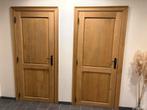 4 massief eiken binnendeuren met klink en deurlijst, Doe-het-zelf en Bouw, Deuren en Vliegenramen, Ophalen, Hout