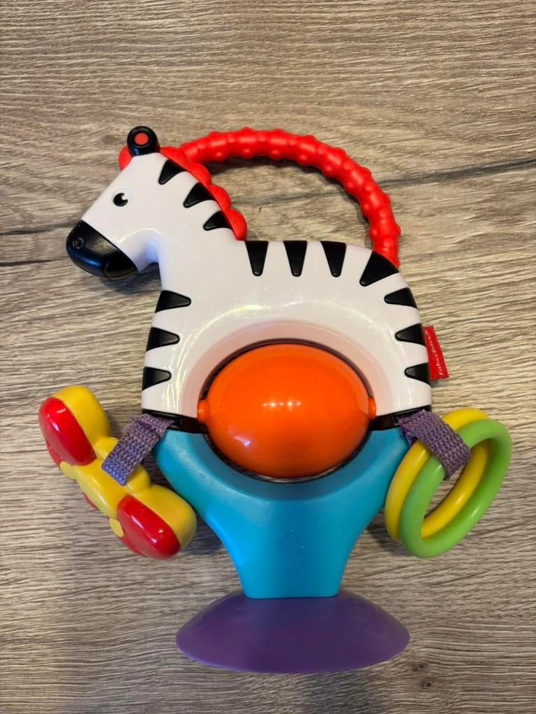 Fisher-Price Activity Zebra met zuignap, Ophalen of Verzenden, Gebruikt