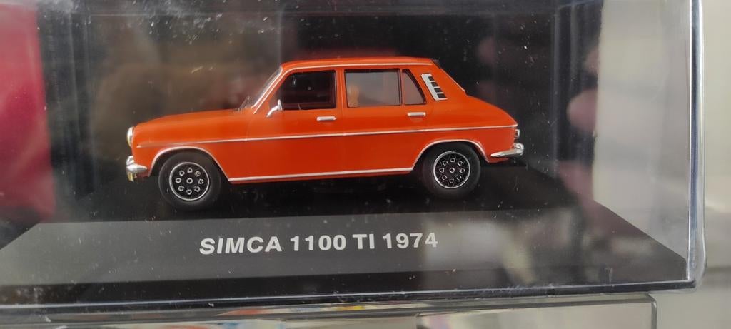 Simca 1100 Ti 1974 orange 1:43 dans une plaquette thermoform, Enlèvement ou Envoi