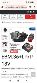 Euroboor magneet boormachine op batterijen, Doe-het-zelf en Bouw, Ophalen, Boormachine