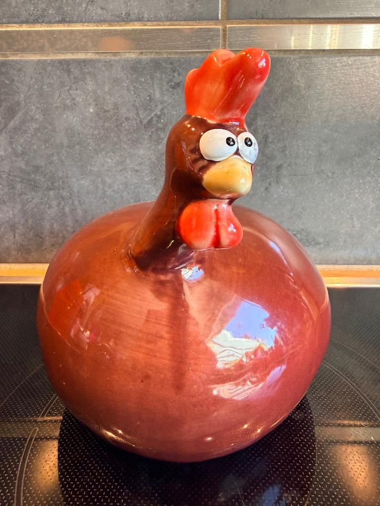 Eeuwenoude zeldzame J-Line Bordeaux-kip (groot), Verzamelen, Dierenverzamelingen, Zo goed als nieuw, Beeldje of Figuurtje, Boerderijdier