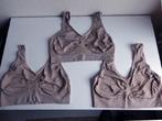 Set (3x) van Comfortabele Naadloze Sport-BH’s., Kleding | Dames, Ophalen, Beige, BH