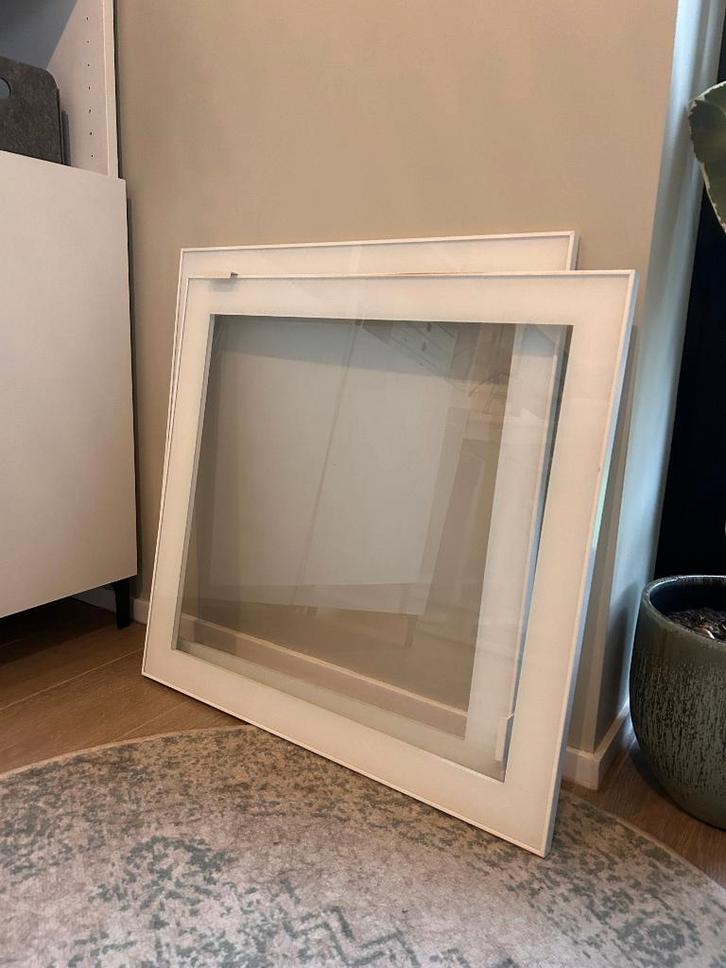 2 vitrinedeuren Ikea GLASSVIK, Huis en Inrichting, Kasten | Vitrinekasten, Zo goed als nieuw, Minder dan 100 cm, 50 tot 100 cm