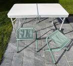 Opklapbare campingtafel met 4 krukken, Ophalen, Zo goed als nieuw, Campingtafel