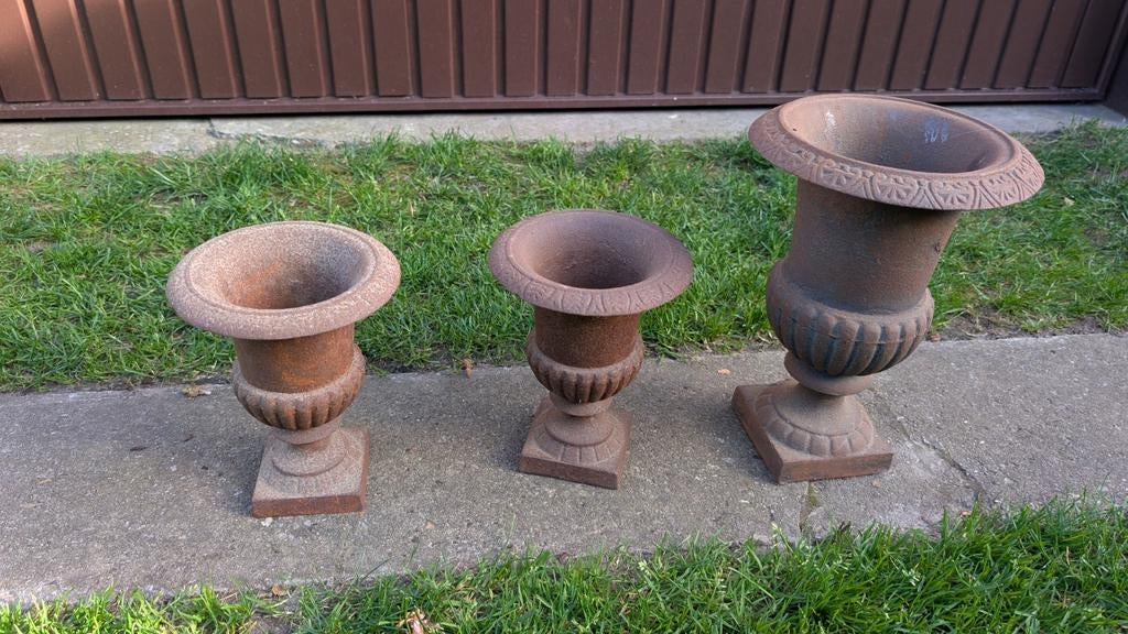 Gietijzer vazen, Jardin & Terrasse, Vases de jardin, Enlèvement