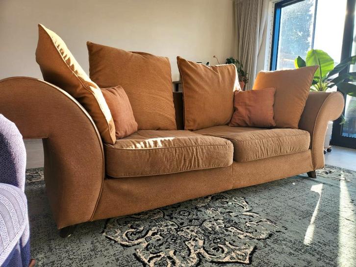 retro zetel, Maison & Meubles, Canapés | Salons, Comme neuf, Banc droit, Trois personnes, 200 à 250 cm, 75 à 100 cm, Tissus, Enlèvement