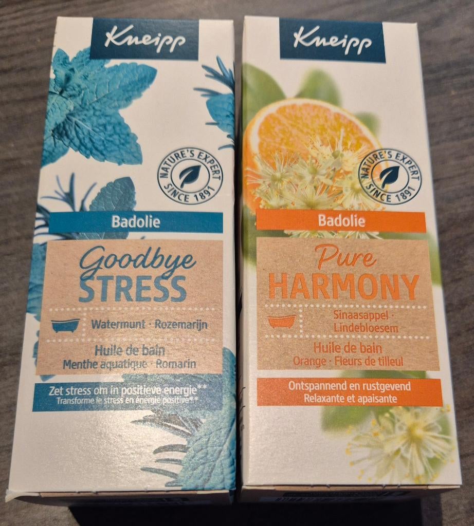 2 x Kneipp badolie, Bijoux, Sacs & Beauté, Beauté | Soins du corps, Neuf, Baignoire & Douche, Enlèvement ou Envoi