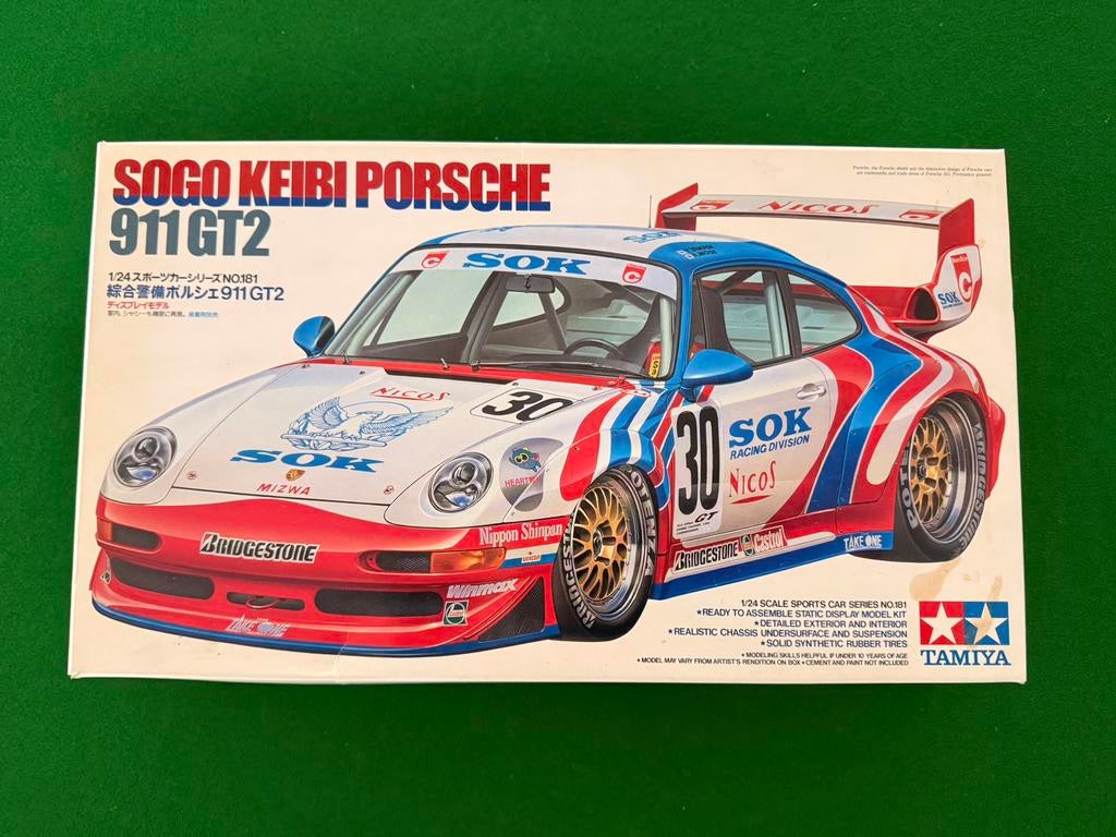 Porsche 911 GT2 Sogo Keibi 1/24, Ophalen, Zo goed als nieuw, Auto, Tamiya