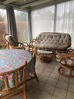 Bamboe rotan set salon en eethoek, Ophalen