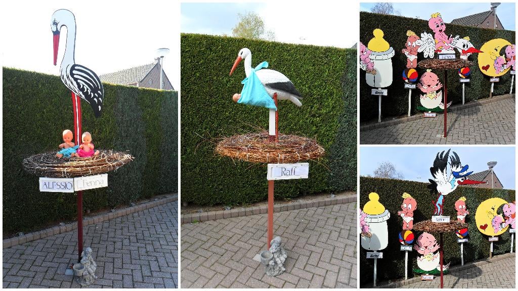 Geboorteborden / geboorte ooievaar, geen waarborg, Ophalen, Nieuw, Geboortebord