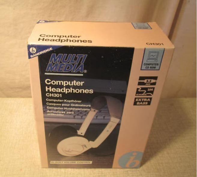 Nouveaux écouteurs d'ordinateur - Bandridge CH301, TV, Hi-fi & Vidéo, Casques audio, Enlèvement ou Envoi, Neuf, Circum-aural