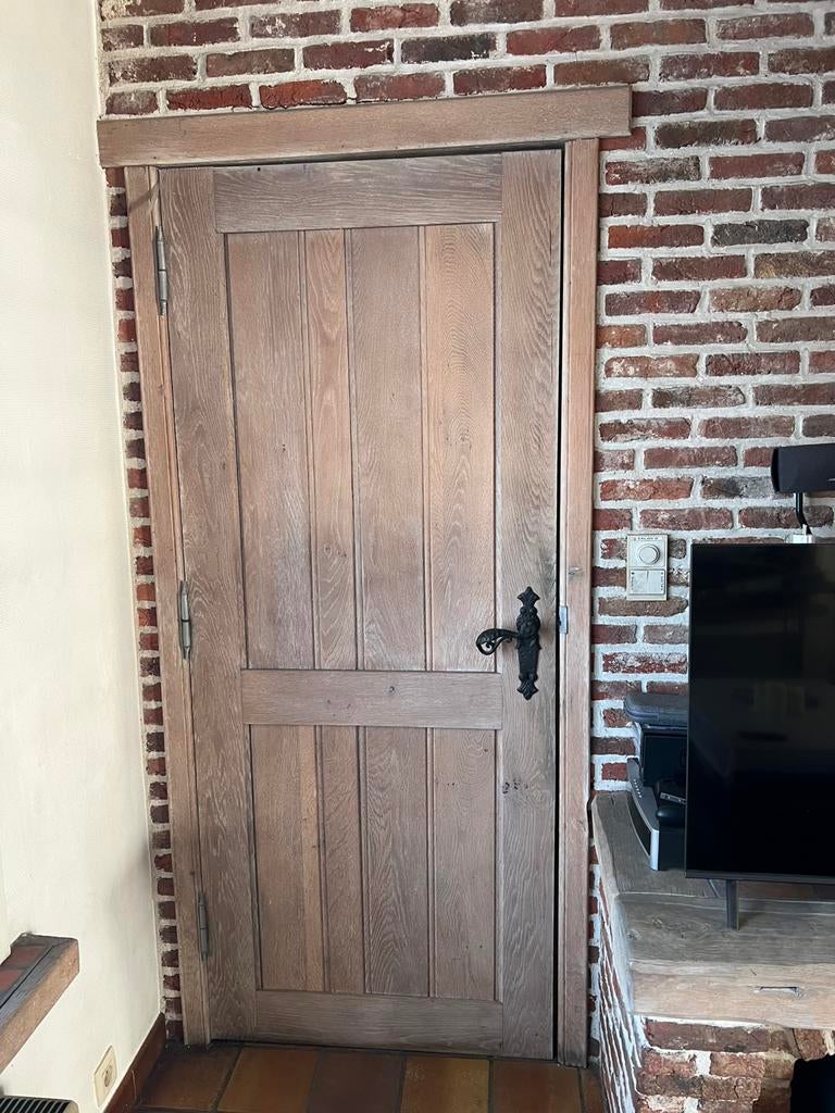 5 portes en chêne, Bricolage & Construction, Porte intérieure, Enlèvement, Bois, 200 à 215 cm