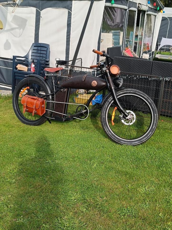 Rayvolt cruzer elektrische chopper, Fietsen en Brommers, Fietsen | Cruisers en Lowriders, Zo goed als nieuw, Heren, Chopper, Staal