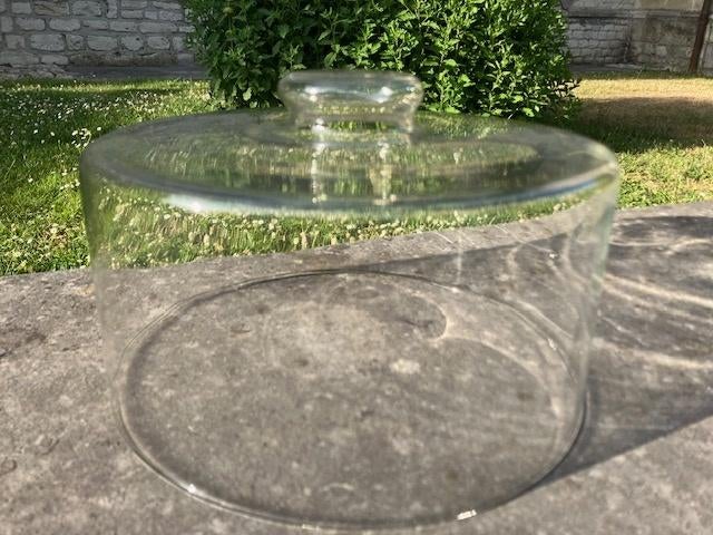 BELLE CLOCHE À FROMAGE ANCIENNE EN VERRE, Antiquités & Art, Enlèvement ou Envoi