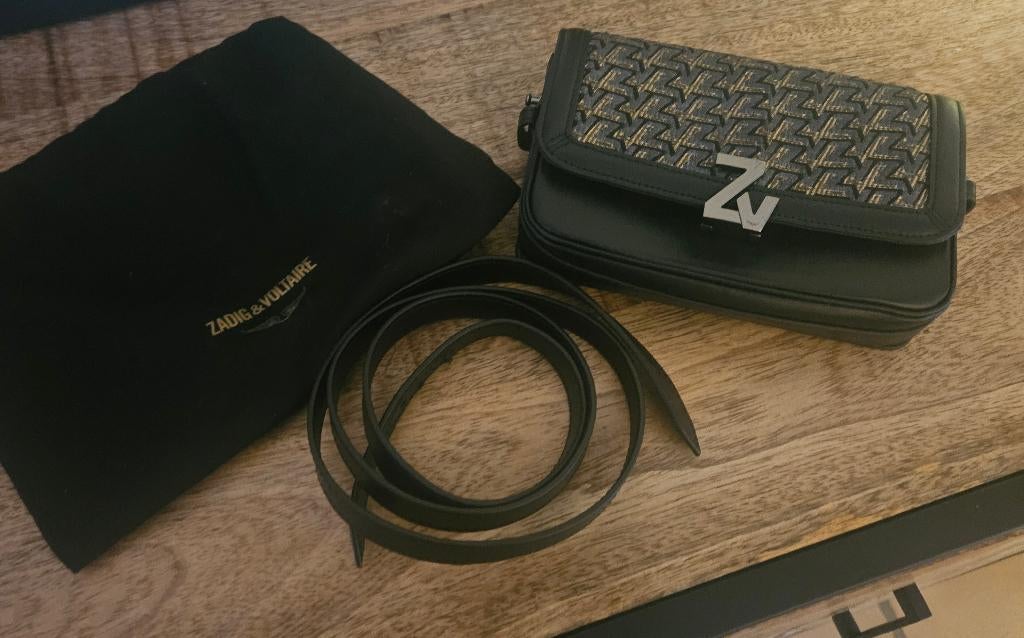 Zadig & voltaire handtas, Handtassen en Accessoires, Tassen | Damestassen, Zo goed als nieuw, Handtas, Zwart, Ophalen