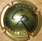 Capsule Champagne CROCHET-RIVIÈRE or jaune & noir nr.11, Verzamelen, Wijnen, Ophalen of Verzenden, Nieuw, Frankrijk, Champagne