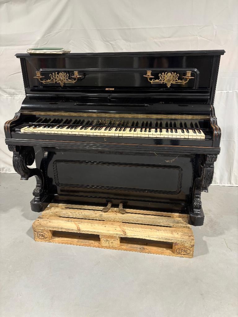 Piano, Muziek en Instrumenten, Piano's, Ophalen, Gebruikt, Zwart, Piano