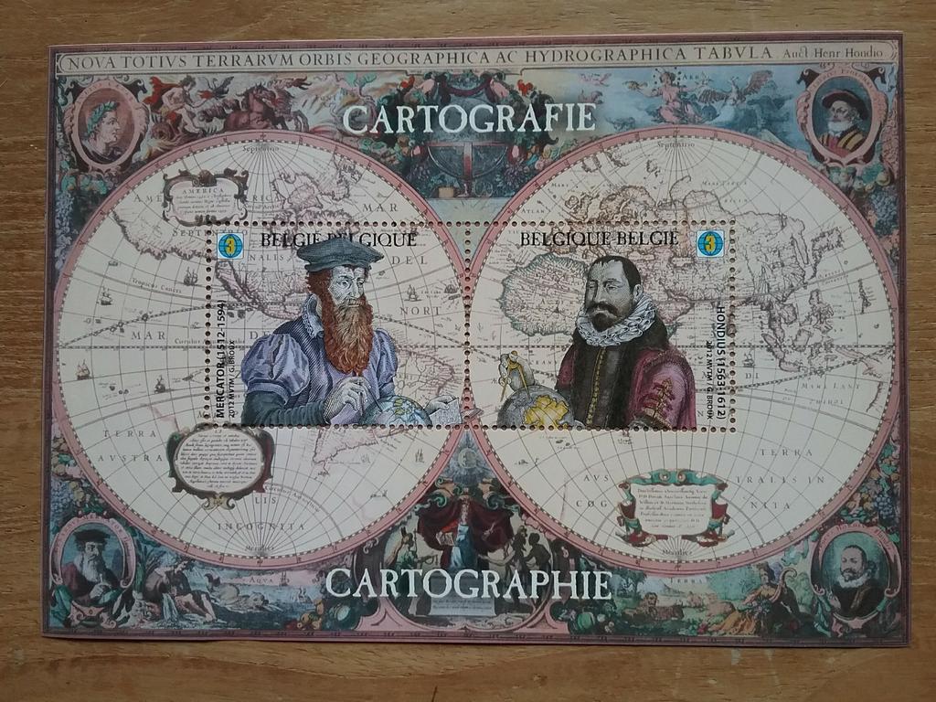 BELGIQUE: BLOC 199 NEUF** CARTOGRAPHIE COTE 2025=36€ 2X3M., Enlèvement ou Envoi, Neuf